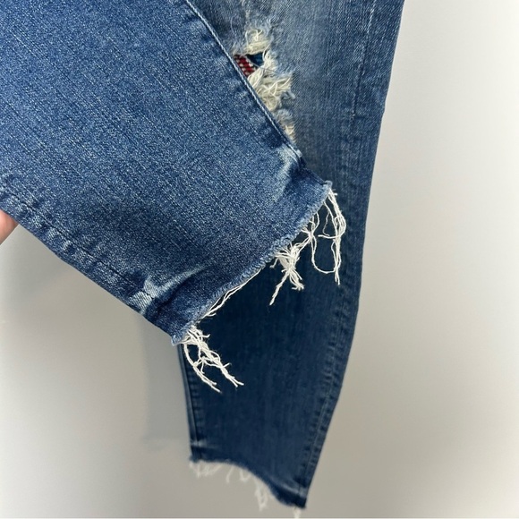 MOTHER High Waisted Looker Ankle Just Like The One’s We Used to Know Destroyed - Picture 3 of 12